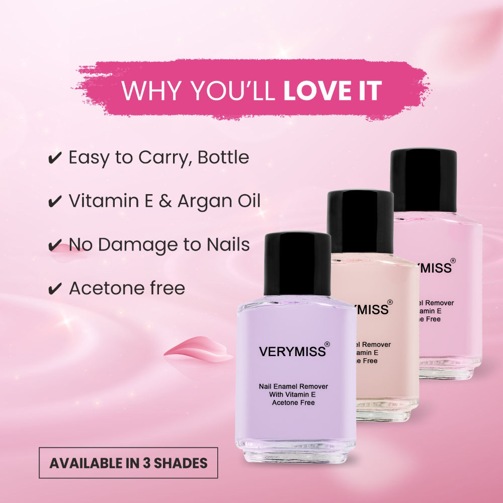 Nail Enamel Remover - 01 Pink