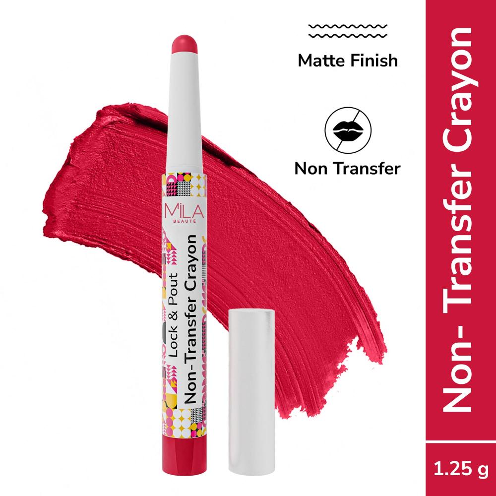 Lock & Pout Transfer - Proof Matte Crayon With Ceramides & Shea Butter - Spill The Tea