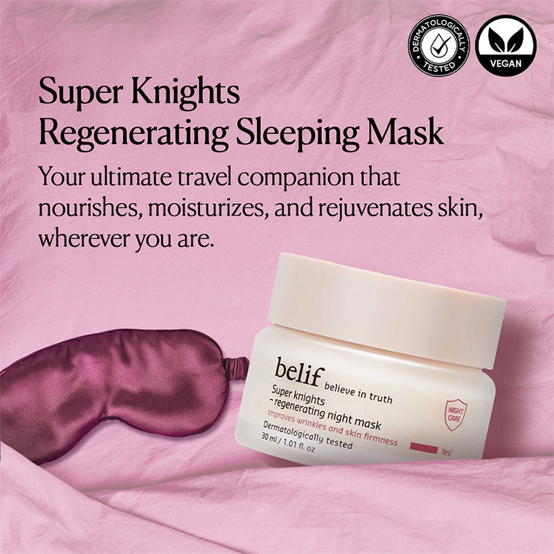 Super Knights Korean Regenerating Sleeping Mask-Vegan Night Cream for Anti Aging & Brightening