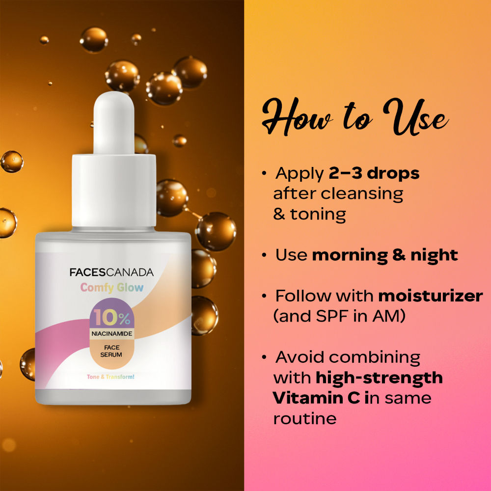 Comfy Glow 10% Niacinamide Face Serum