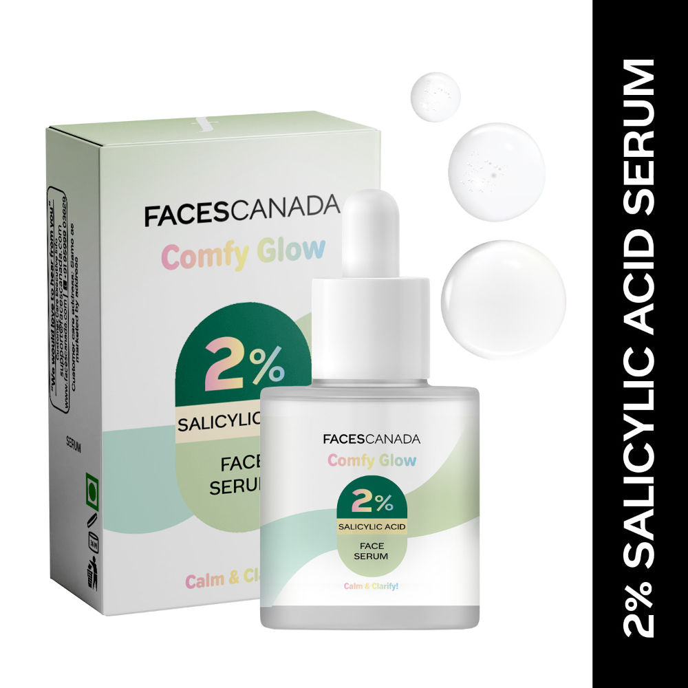 Comfy Glow 2% Salicylic Acid Face Serum - Clears Acne & Blackheads