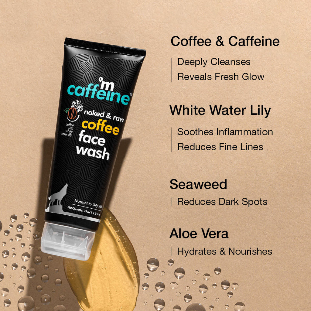 Coffee Face Wash for Fresh & Glowing Skin - Hydrating Cleanser for Oil & Dirt Removal