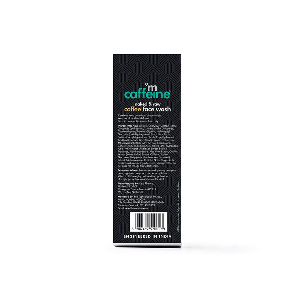 Coffee Face Wash for Fresh & Glowing Skin - Hydrating Cleanser for Oil & Dirt Removal