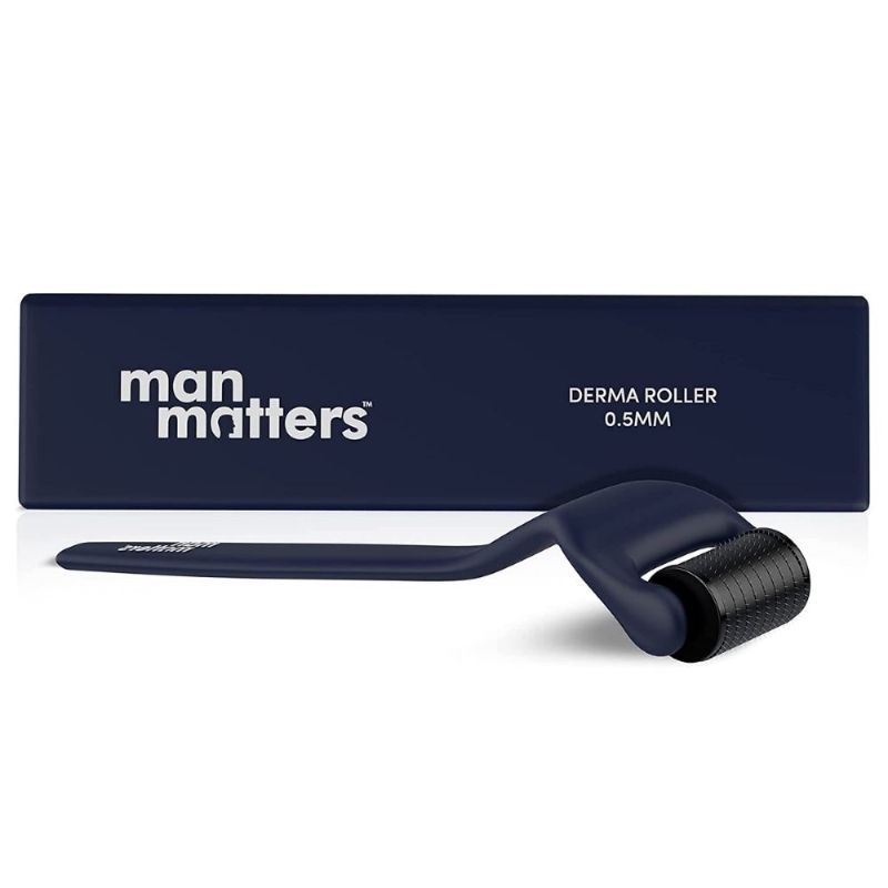 Advance Derma Roller For Men, 540 Micro 0.5mm Titanium Alloy Needles