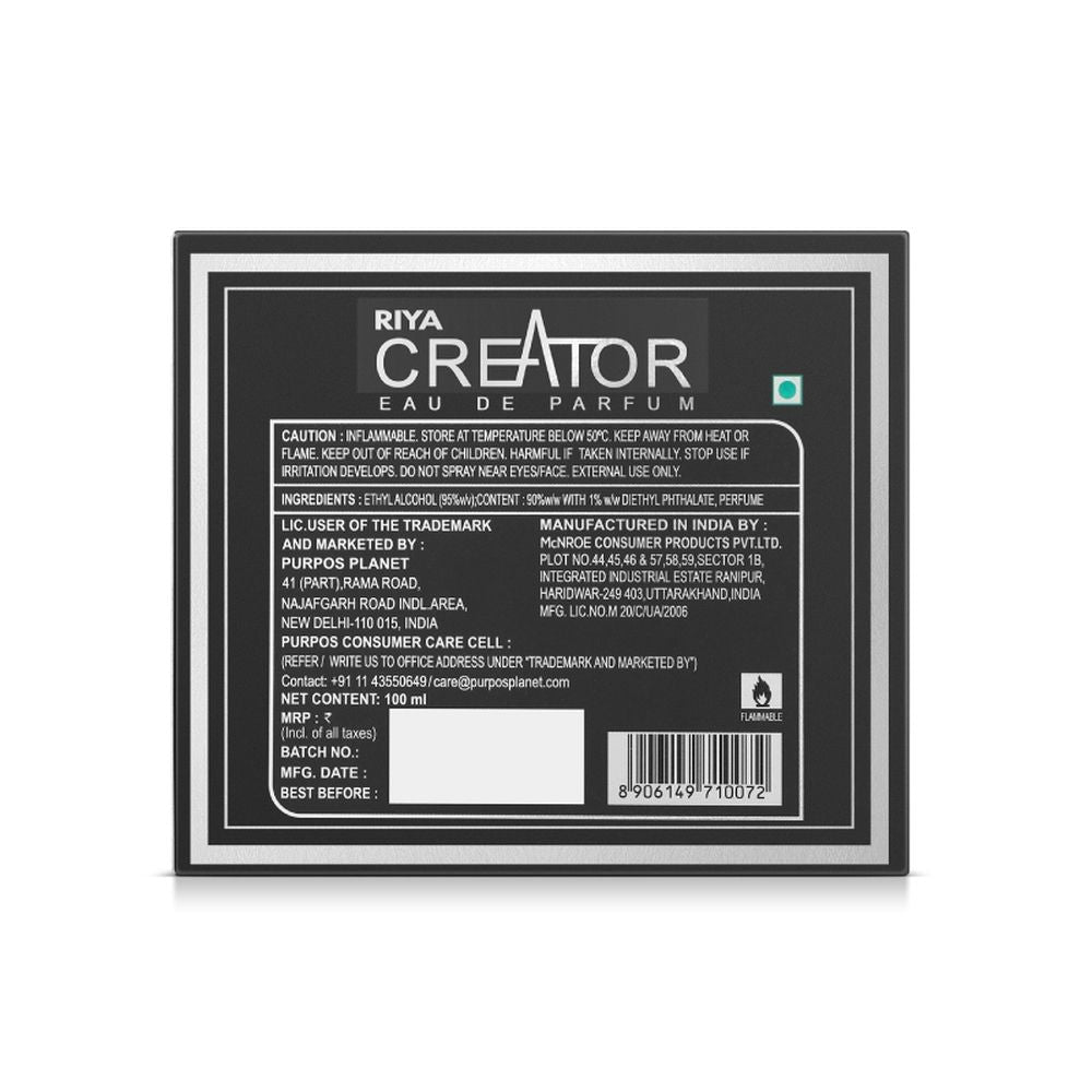 Creator Perfume for Men & Women EDP Long Lasting Fragrance Aromatic Fruity Woody Notes
