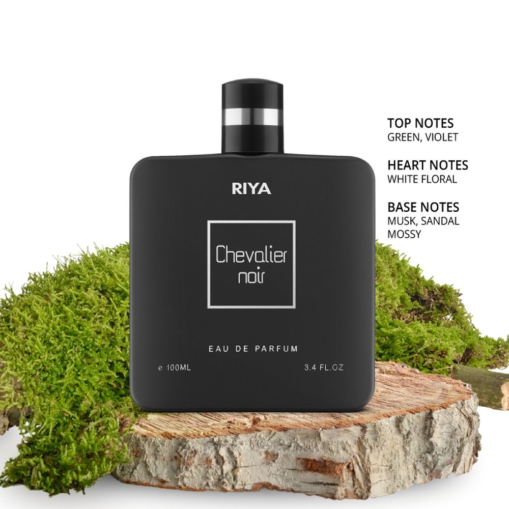 Chevalier Noir for Men EDP Spray Green, Musk, Mossy Dark Power Fragrance Long Lasting Perfume