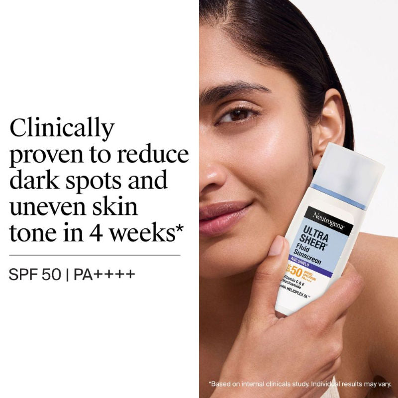 Ultrasheer Age Shield Fluid Face Sunscreen SPF 50+ PA++++