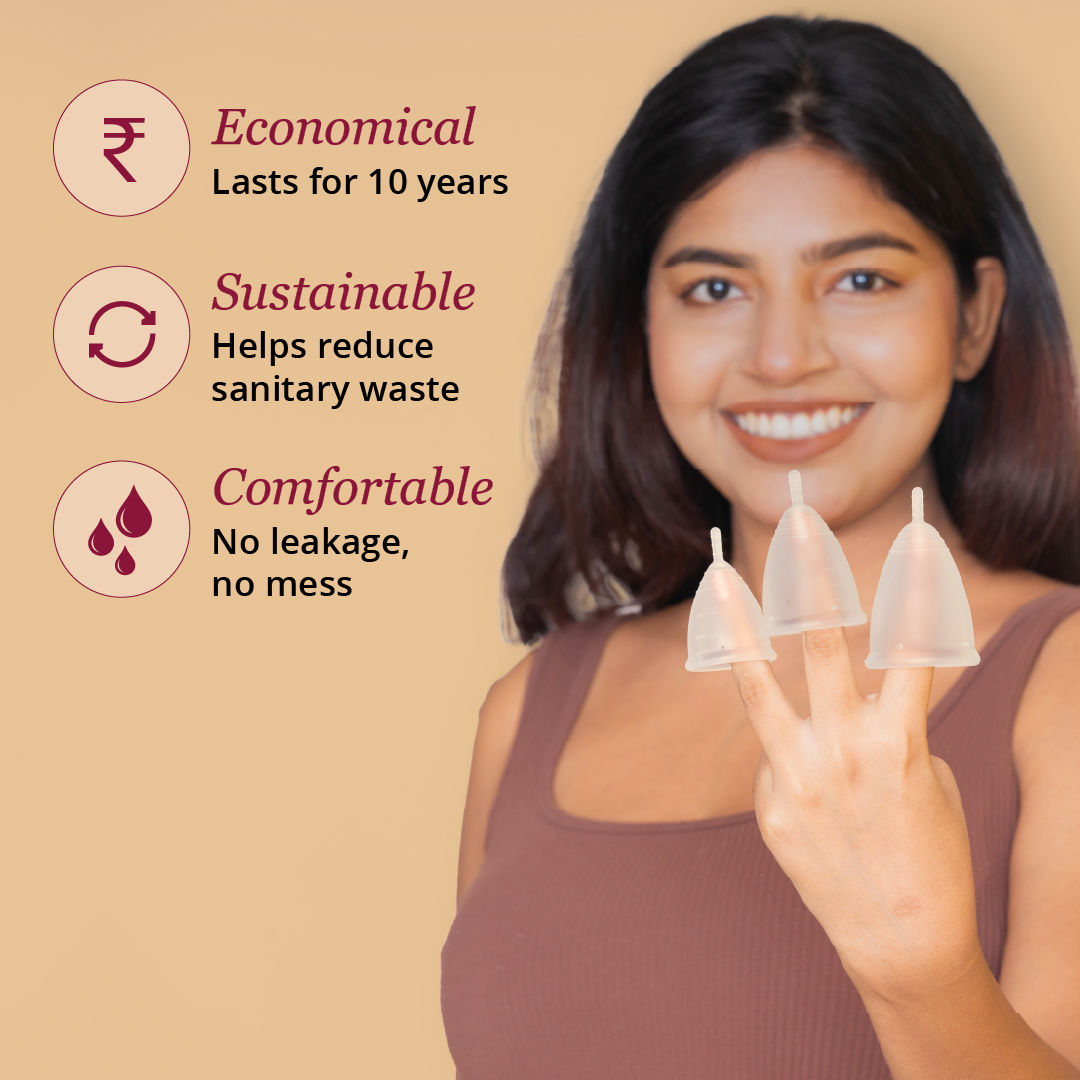 Reusable Menstrual Cup for Women With Free Pouch