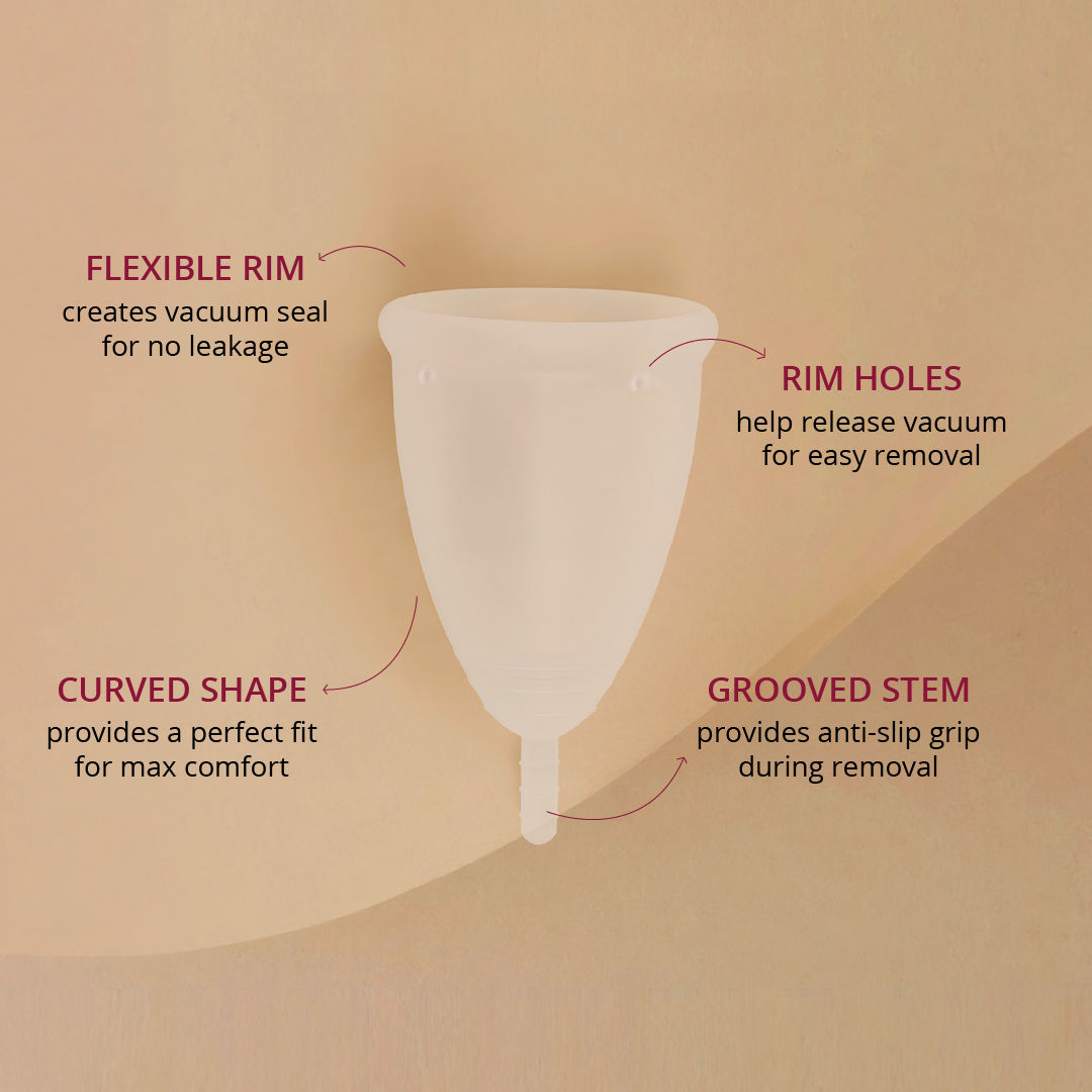 Reusable Menstrual Cup for Women With Free Pouch