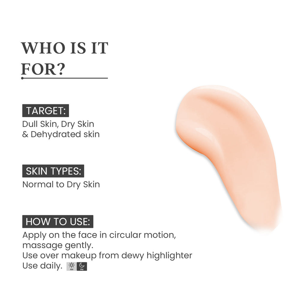 Moisture Boost Glow Gel Cream With Hydrating Hyaluronic Acid & Tri-Peptide For Dull Skin