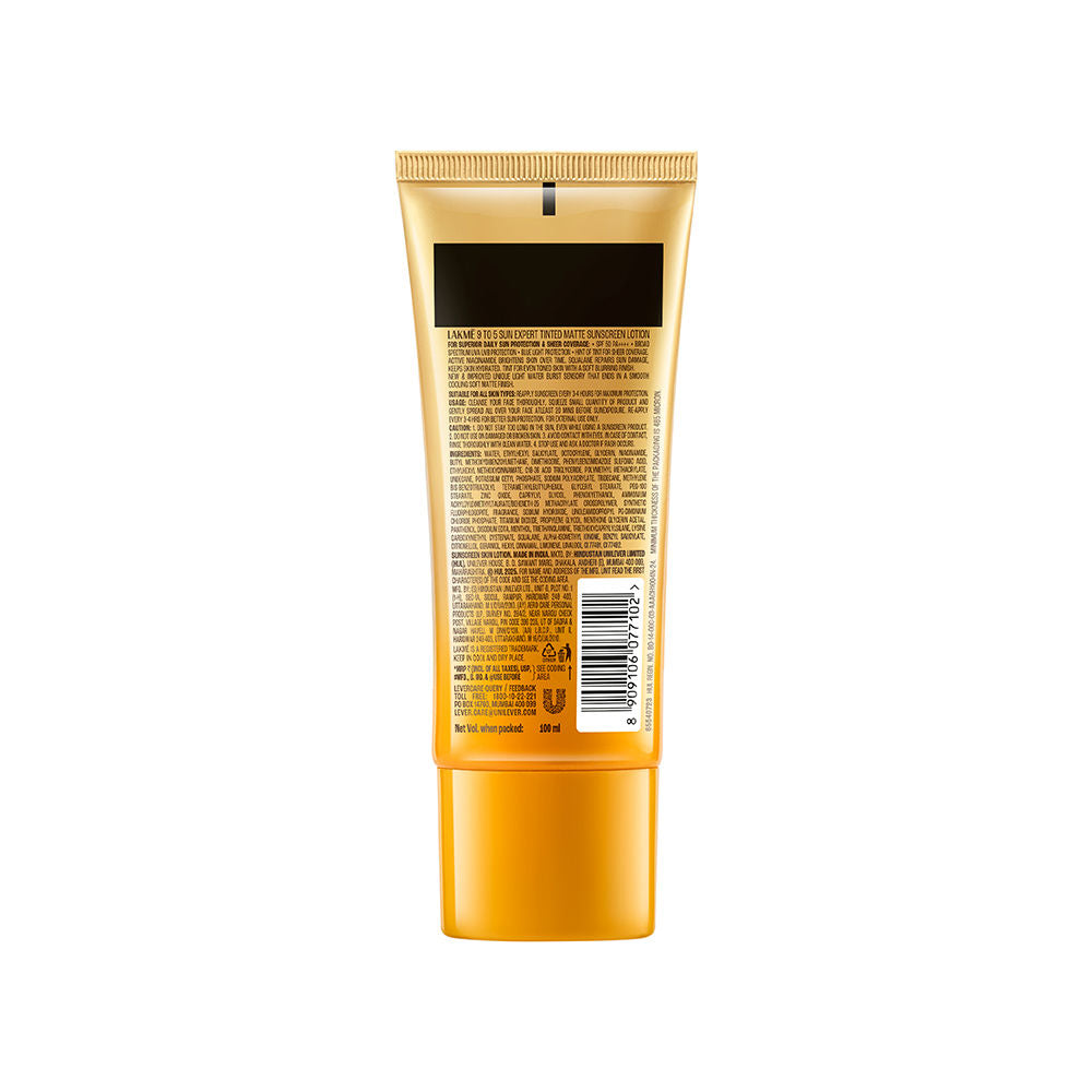 Sun Expert Tinted Sunscreen SPF 50 PA +++, Broad Spectrum UVA/B protection