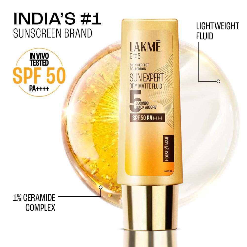Sun Expert Dry Matte Fluid SPF 50 PA++++ Sunscreen With 1% Niacinamide & Ceramide