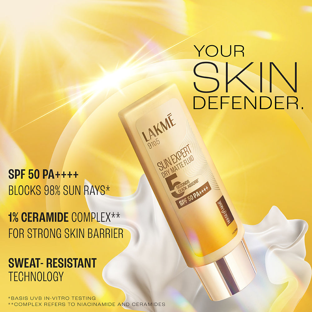 Sun Expert Dry Matte Fluid SPF 50 PA++++ Sunscreen With 1% Niacinamide & Ceramide
