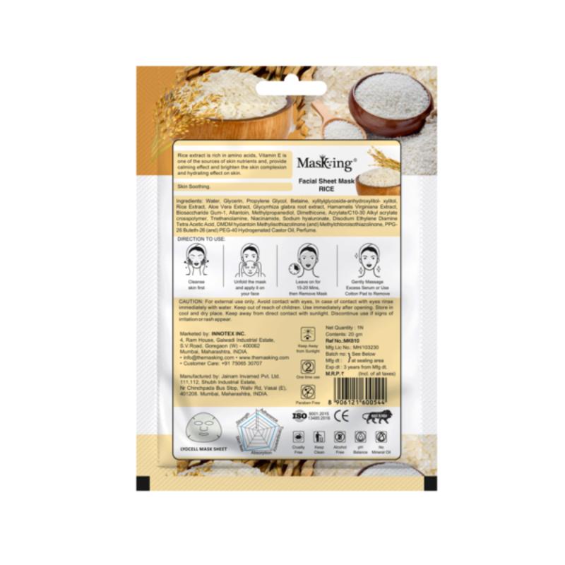 Beauty Rice Facial Sheet Mask