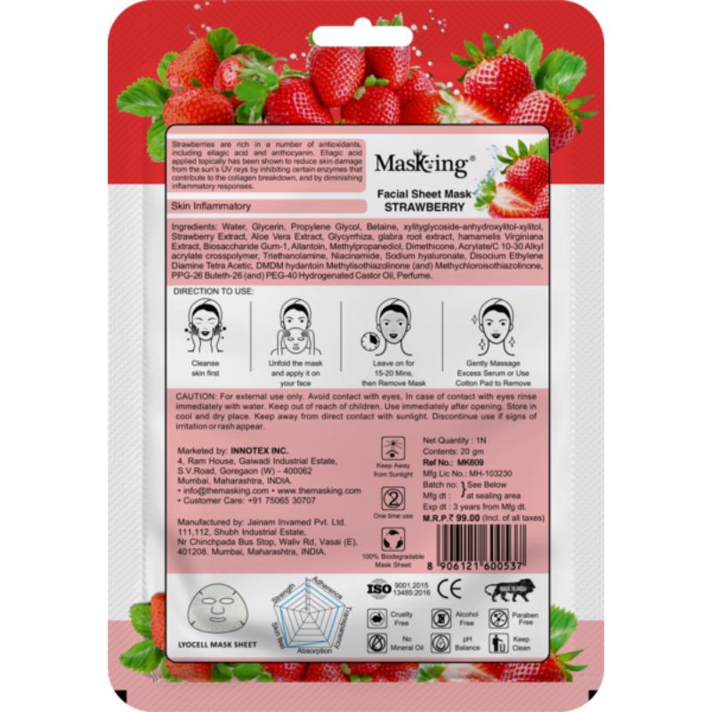 Beauty Strawberry Facial Sheet Mask