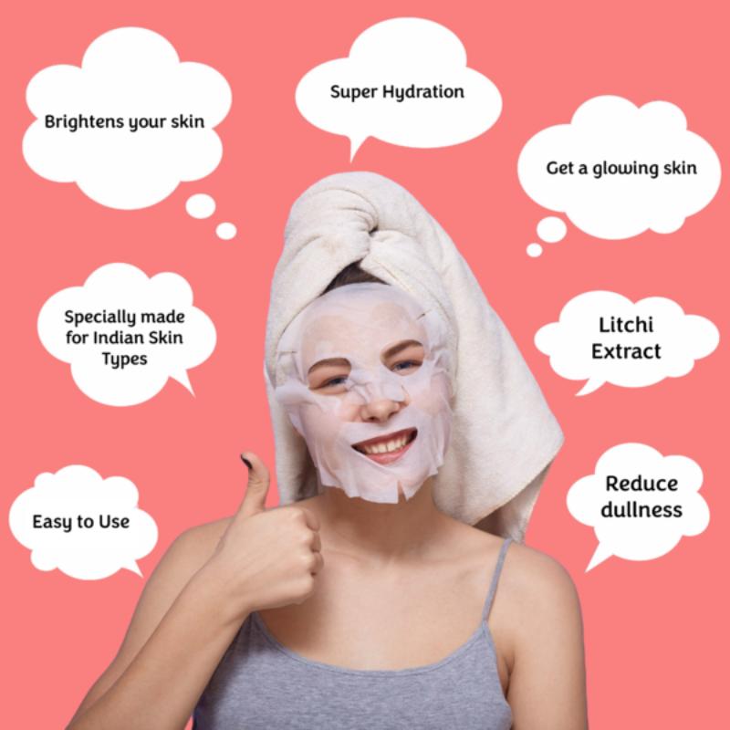 Beauty Litchi Facial Sheet Mask