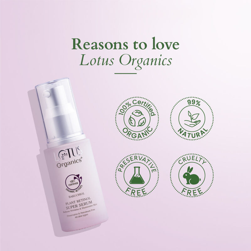 Lotus Organics+ Bakuchiol Plant Retinol Super Serum
