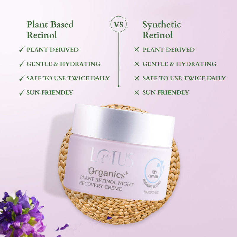 Lotus Organics+ Bakuchiol Plant Retinol Recovery Night Cream