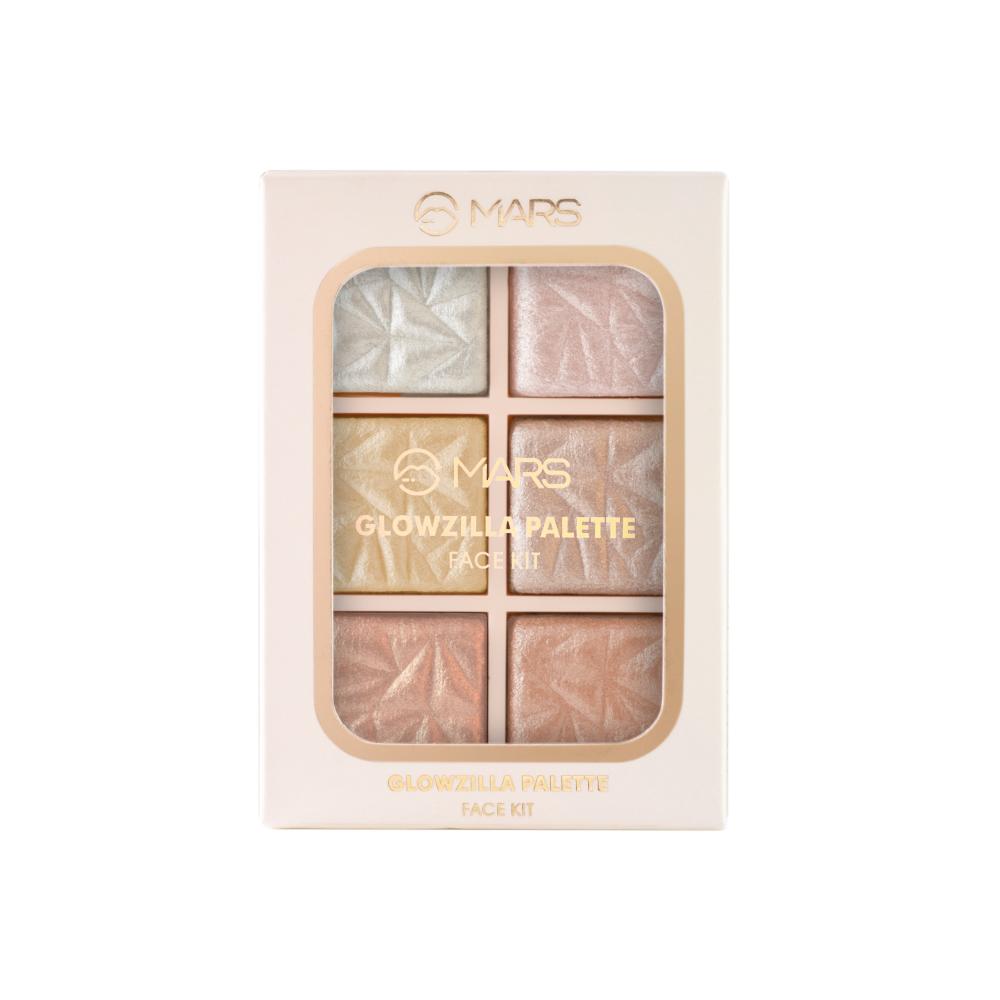 Glowzilla 6 Shade Face Highlighter Palette