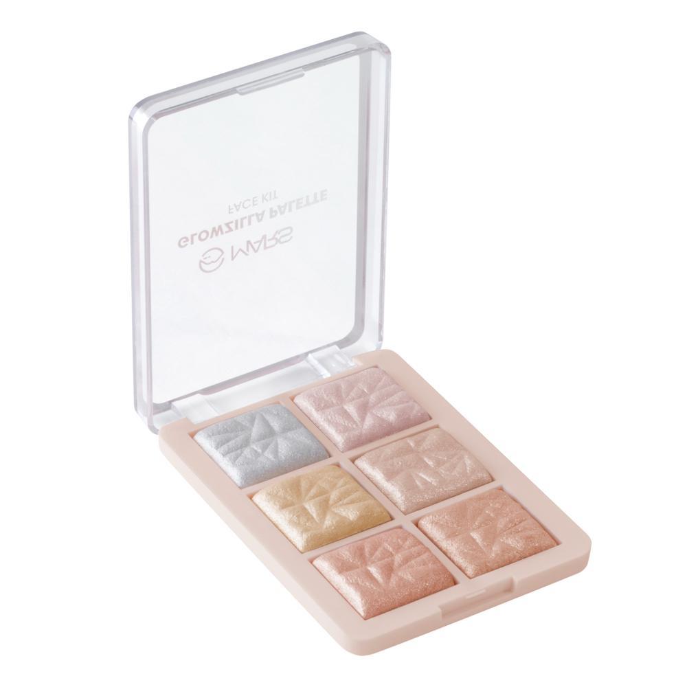 Glowzilla 6 Shade Face Highlighter Palette
