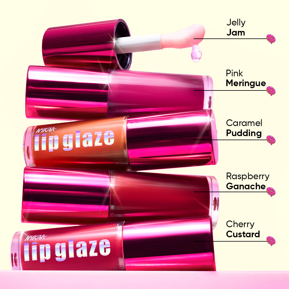 Nykaa Lip Glaze High Shine and Pigment Lip Gloss Oil Lip Glaze
