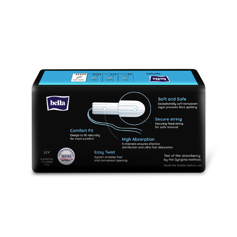 Tampo Super Plus Easy Twist Tampons for Women - High Absorption, Leakproof, Comfort Fit for Very Heavy Flow (16 Pcs)