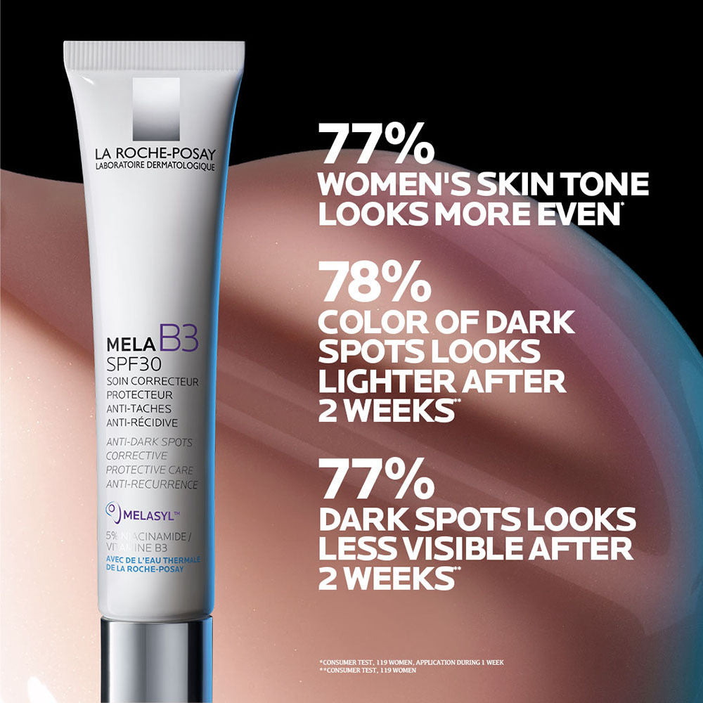 Mela B3 SPF30, Anti-Dark Spots Moisturiser & Broad-Spectrum Sunscreen with Melasyl