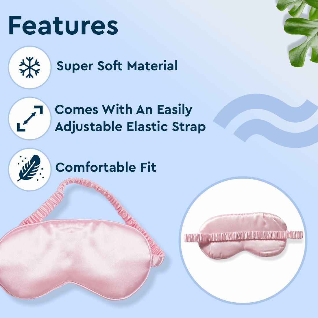 Satin Eye Mask (Pink)
