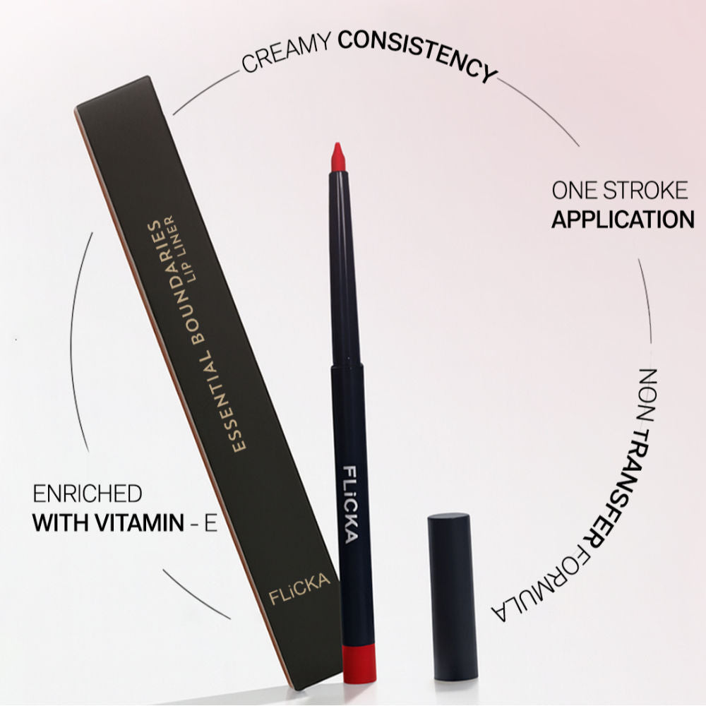 Essential Boundaries Lip Liner Cream Formula Matte Finish Waterproof Smudgeproof