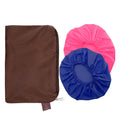 Reusable Shower Caps For Women & Men 100% Water Proof, Blue And Pink