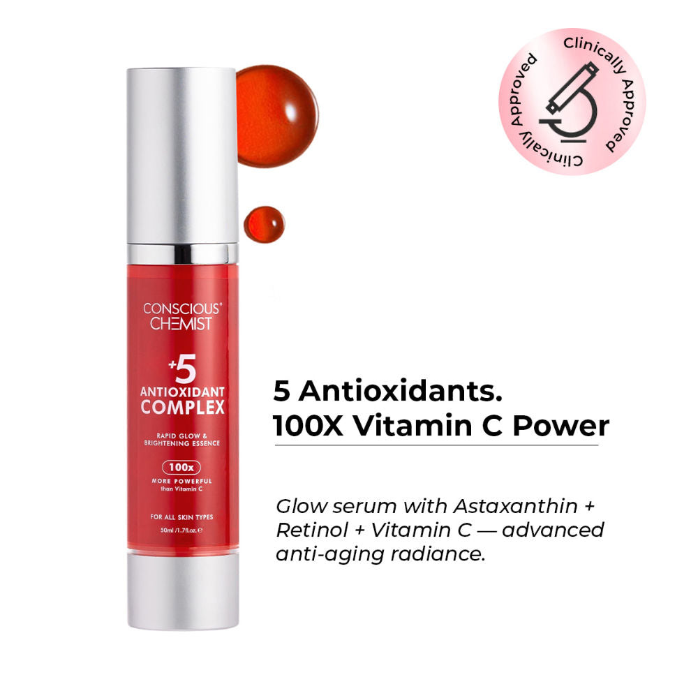 +5 Antioxidant Complex Rapid Glow & Brightening Face Serum