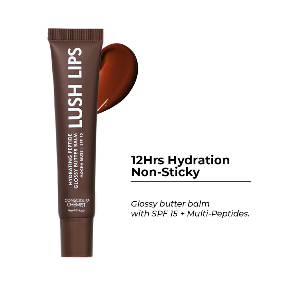 Multi Peptide & Shea Butter Lip Balm with SPF15 - Mocha Muse