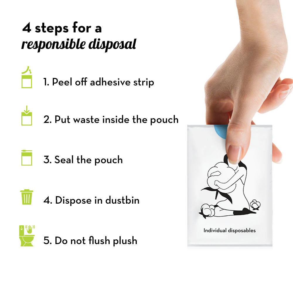 Eco-Friendly Sanitary Disposal Bags with Seal