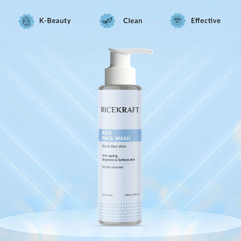 Rice Water Face Wash Korean Gentle Cleanser