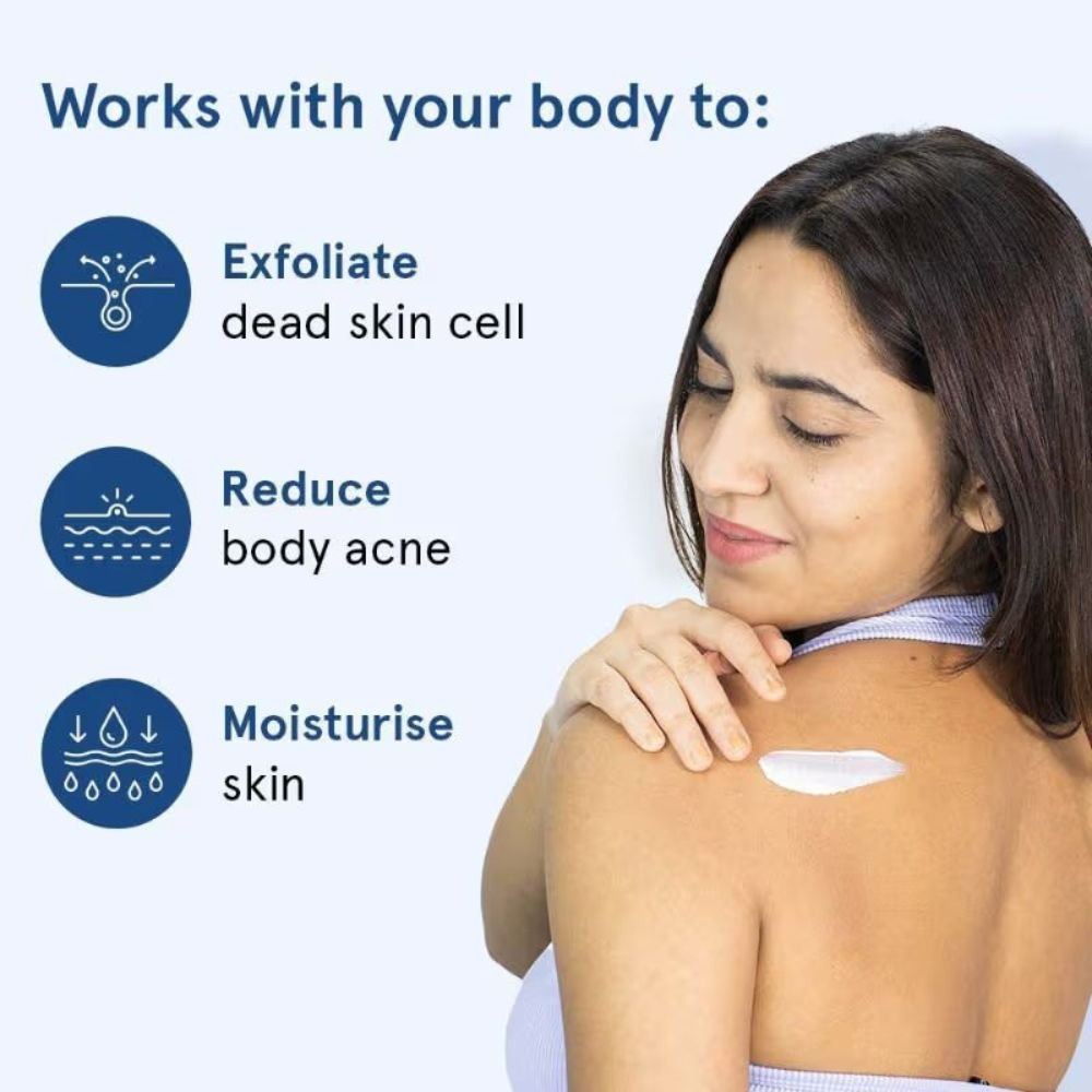 1% Salicylic Acid Body Wash + 5% Lactic Acid Body Lotion - Helps Prevent Body Acne