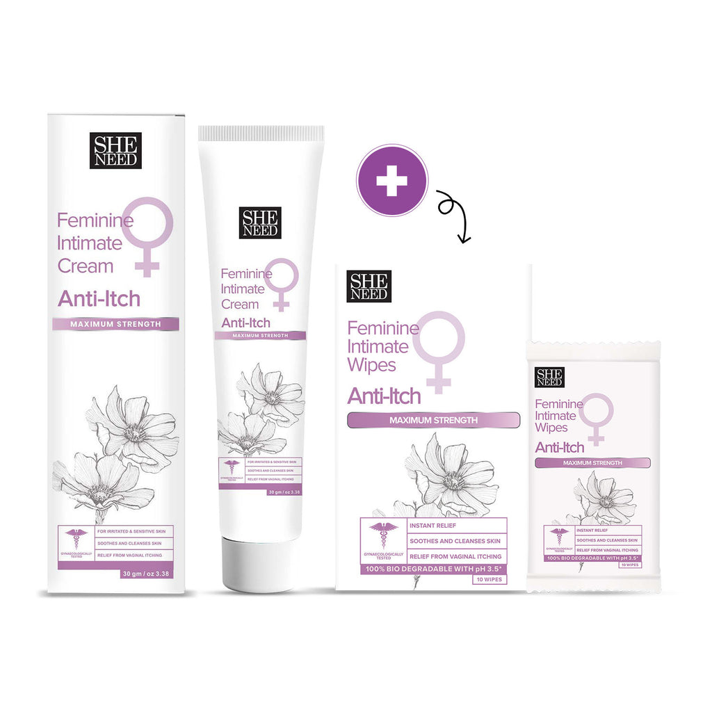 Intimate Anti-Itch Cream + FREE SheNeed Intimate Anti-Itch Wipes