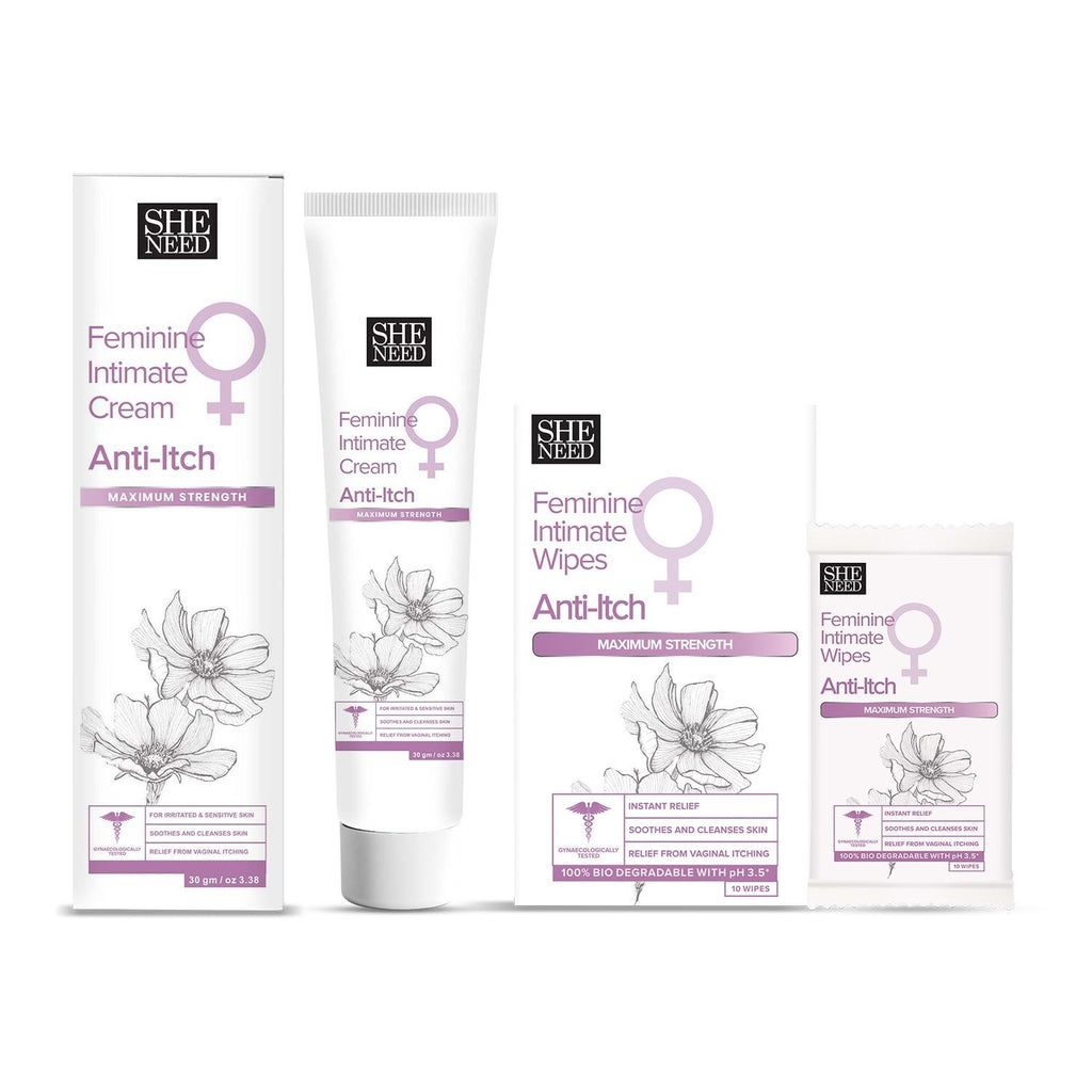 Intimate Anti-Itch Cream + FREE SheNeed Intimate Anti-Itch Wipes