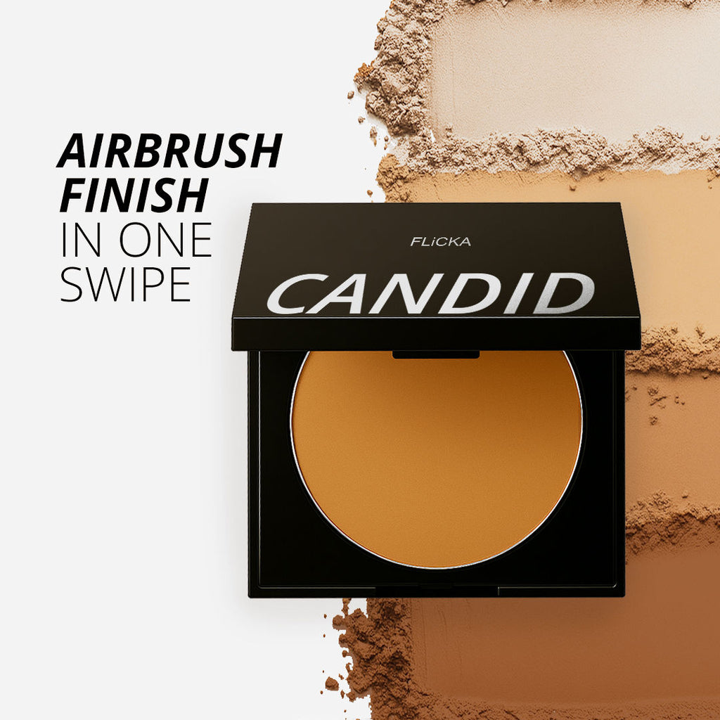Candid Velvet Compact Powder Weightless Formula Satin Smooth Finish Perfect Blend - Ivory