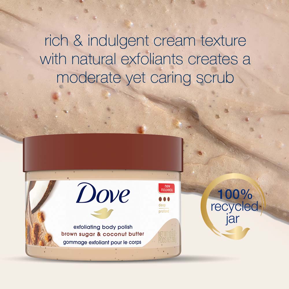 Exfoliating Body Polish Scrub - Brown Sugar & Coconut Butter