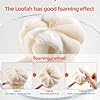 2-in-1 Premium Bath Brush with Long Handle Soft Bristles & Loofah Back Scrubber-Mix Color