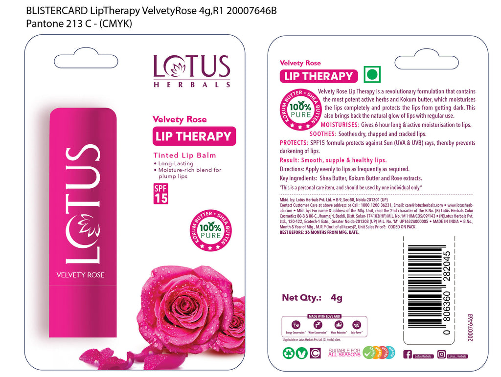 Velvety Rose Lip Tinted Therapy SPF 15