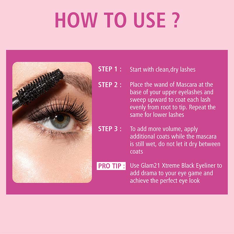 Xtreme Black Mascara Non-Clumping Water Proof - Black