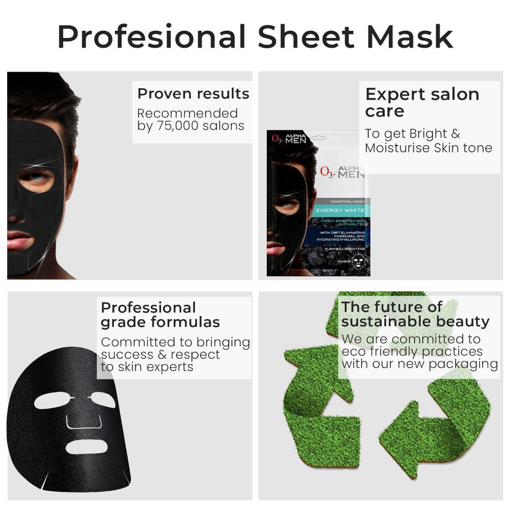Alpha Men Energy White Charcoal Face Sheet Mask