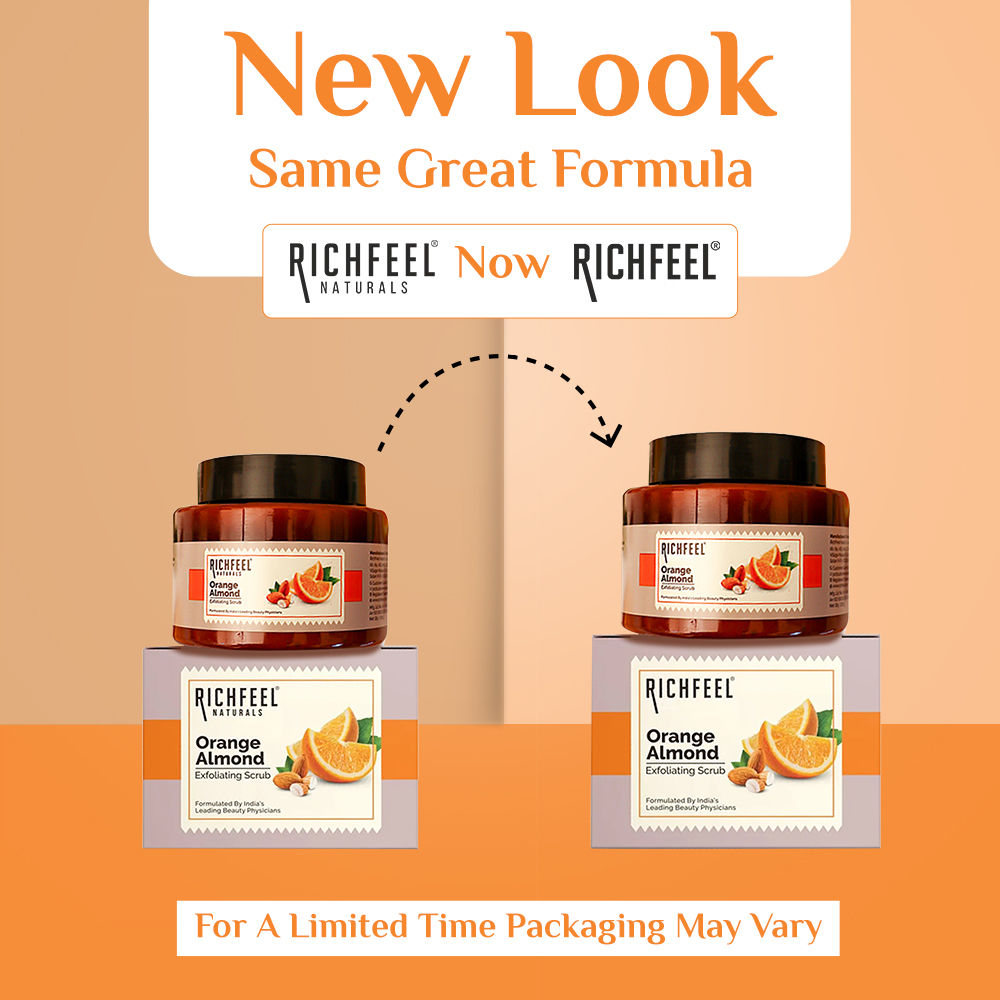 Orange Almond Scrub - Brightening, Revitalizing, Gentle Exfoliation for All Skin Type