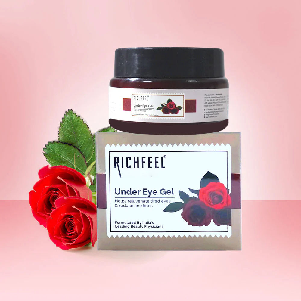 Under Eye Gel for Dark Circles, Puffy Eyes, Wrinkles & Fine Lines Removal for Women & Men