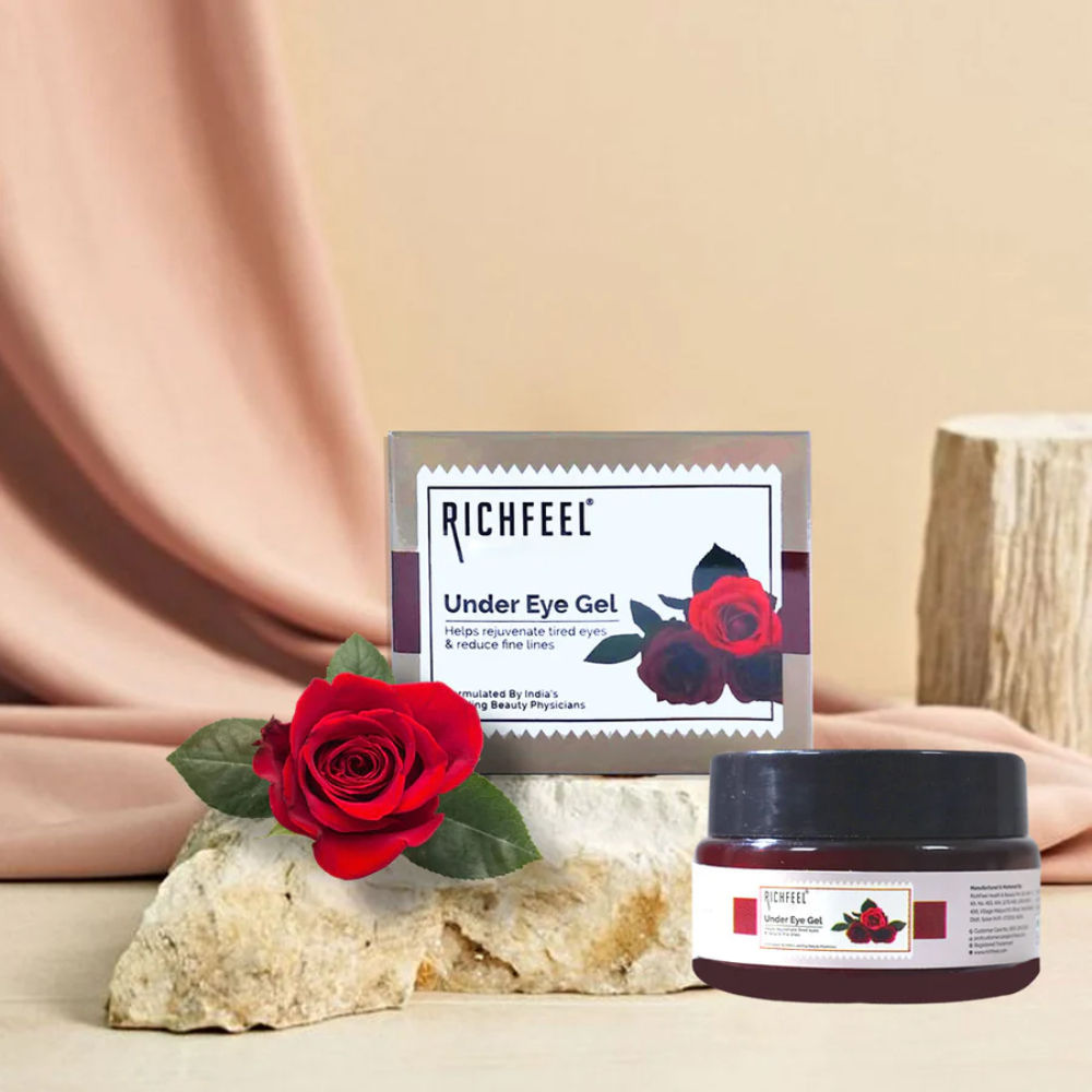 Under Eye Gel for Dark Circles, Puffy Eyes, Wrinkles & Fine Lines Removal for Women & Men