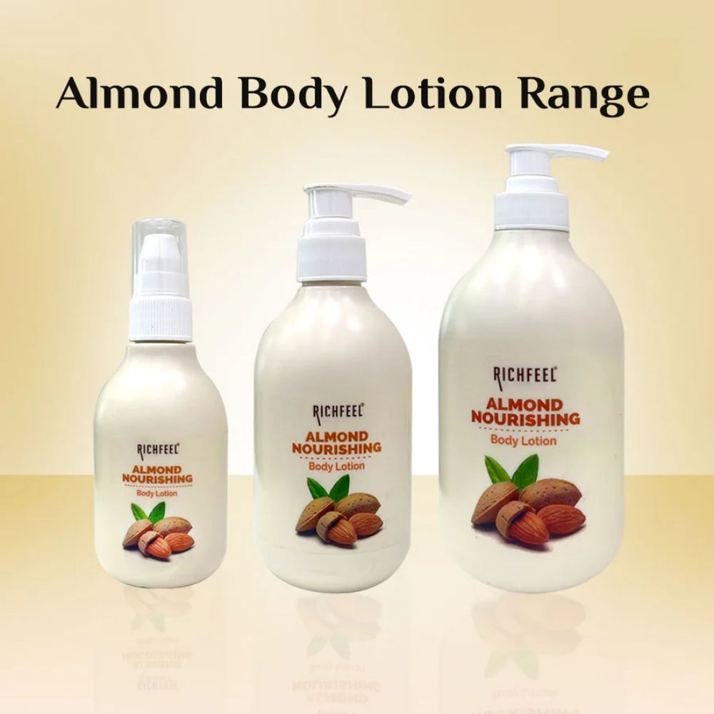 Almond Body Lotion with 2X Almond Oil for Deep Moisturization & Smooth, Healthy Skin