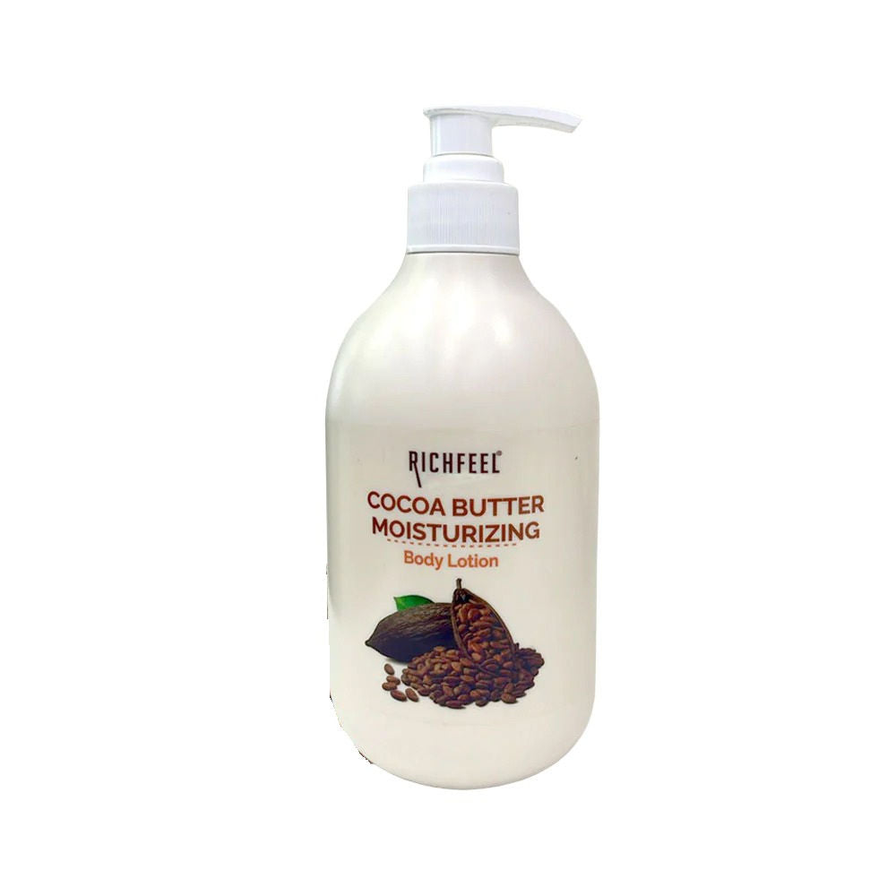 Cocoa Butter Lotion - 48hr Moisturizing with 100% Cocoa & Shea Butter for Restored Glow