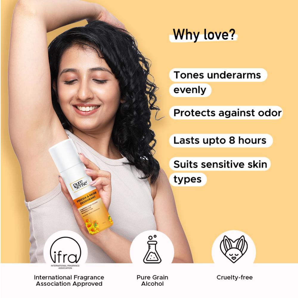 Freesia & Musk Whitening Deodorant Body Spray