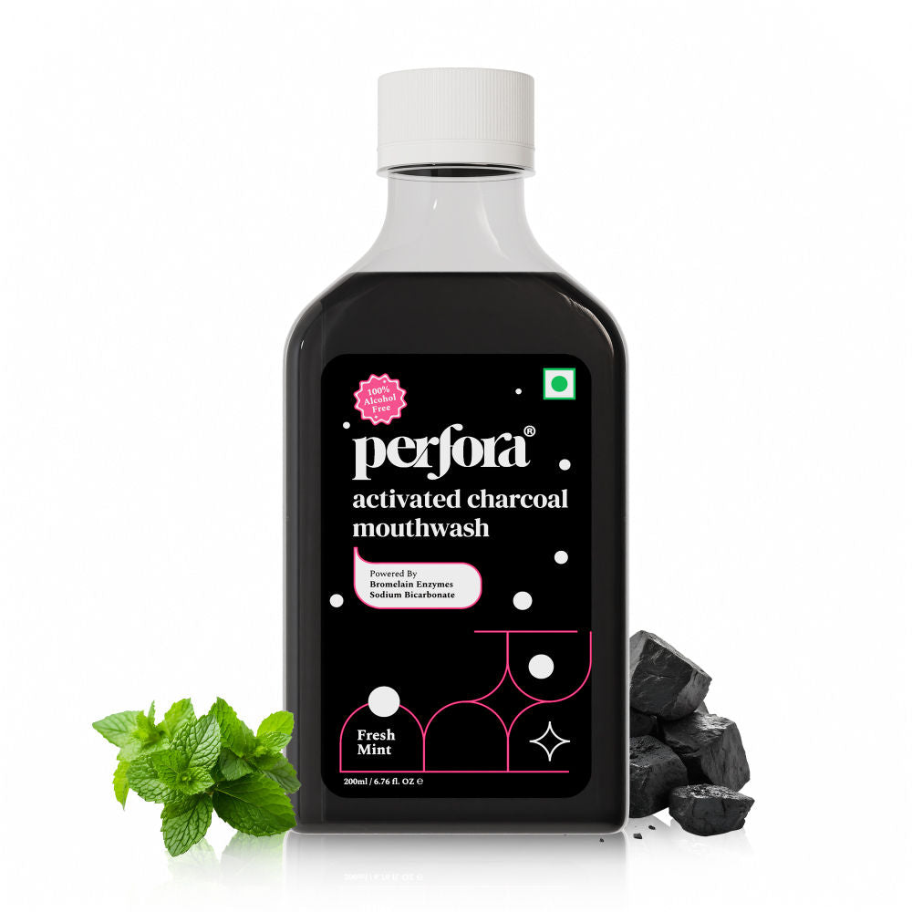 Alcohol Free Teeth Whitening Mouthwash (Activated Charcoal)